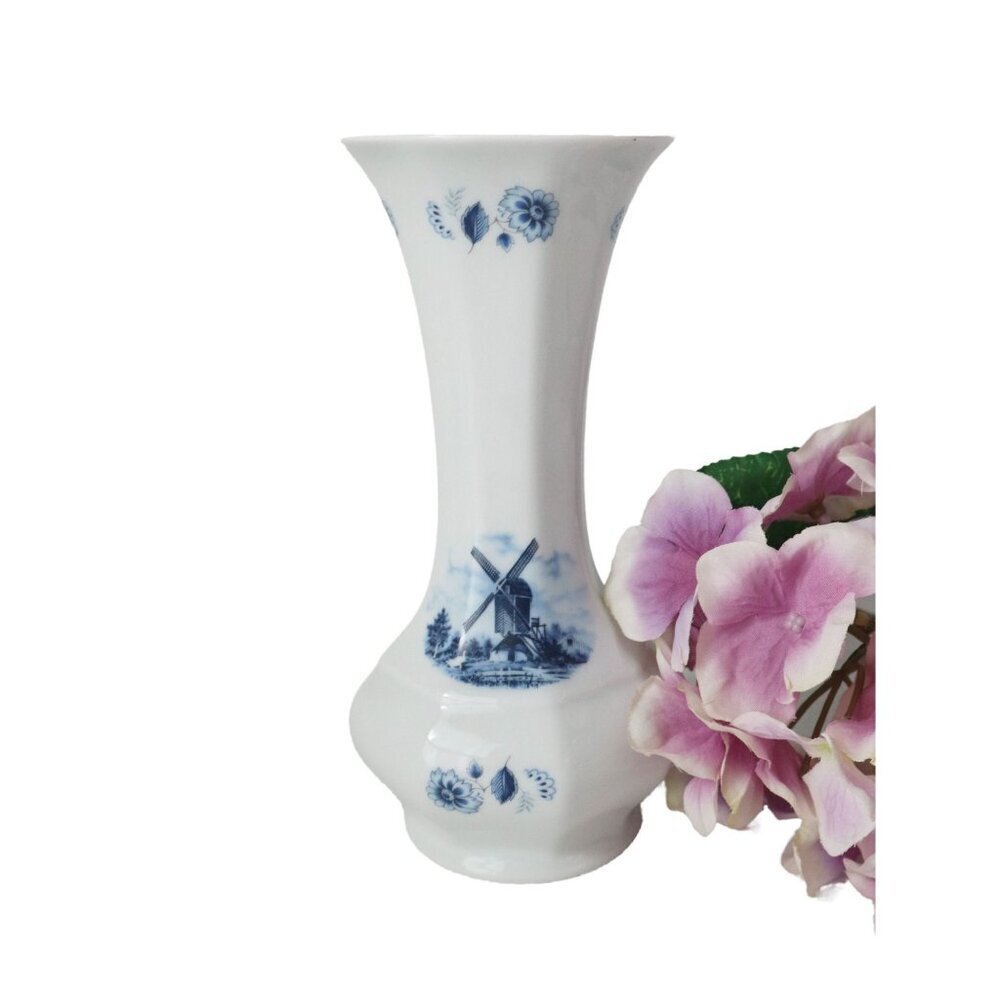 Vintage Delft Blue Vase Holland Delftware